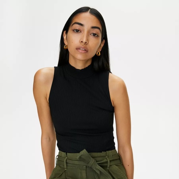 Wilfred Mockneck Ribbed Top - Picture 6 of 6